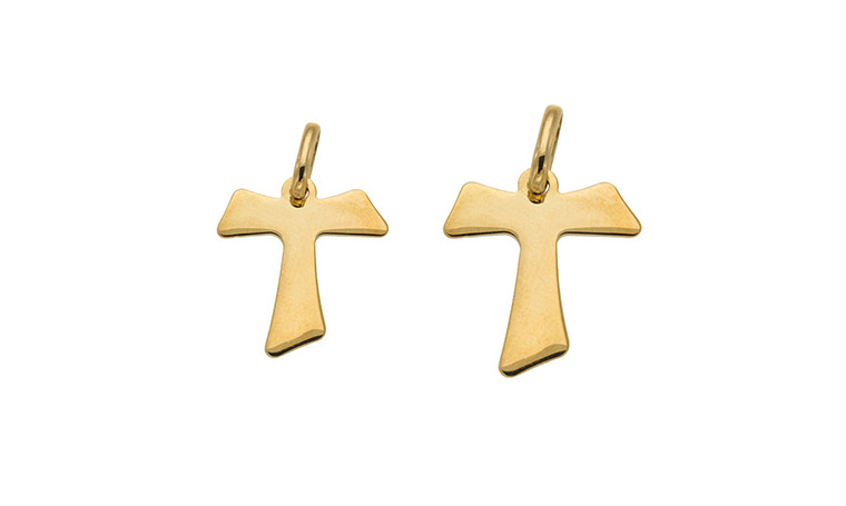 TAU symbolic crosses gold