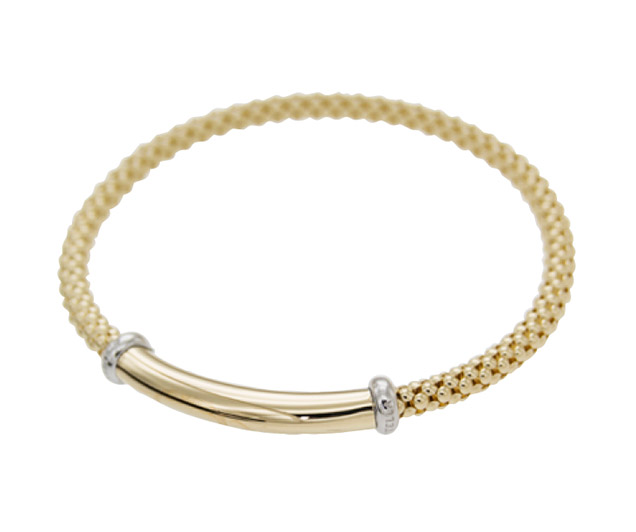 Stellamilano - Gold stretch bracelet with tube - BRE0138